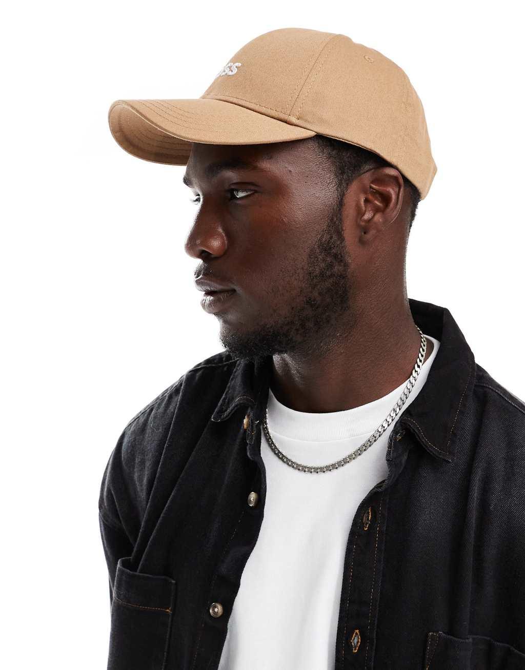 BOSS Zed baseball cap in beige Product Image