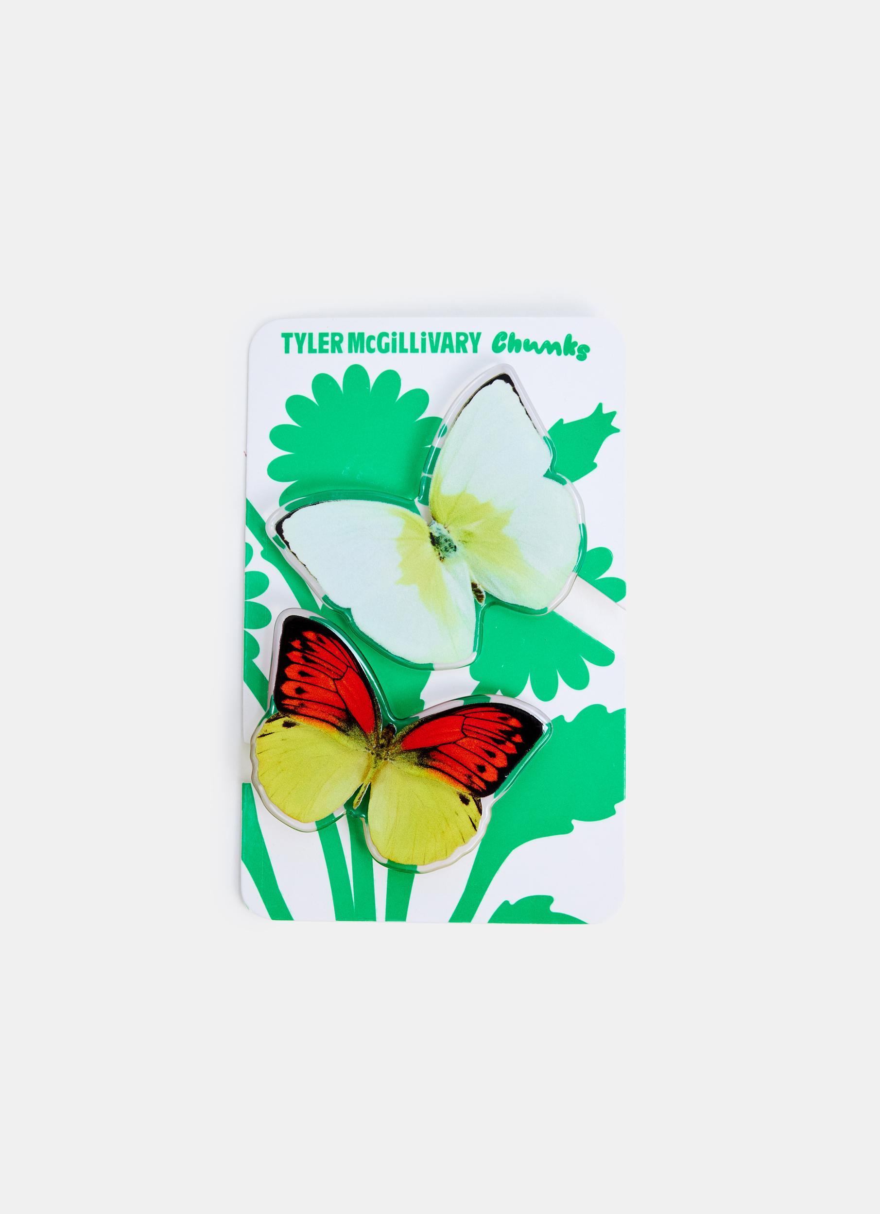White and Yellow Butterfly Clip Pack Product Image