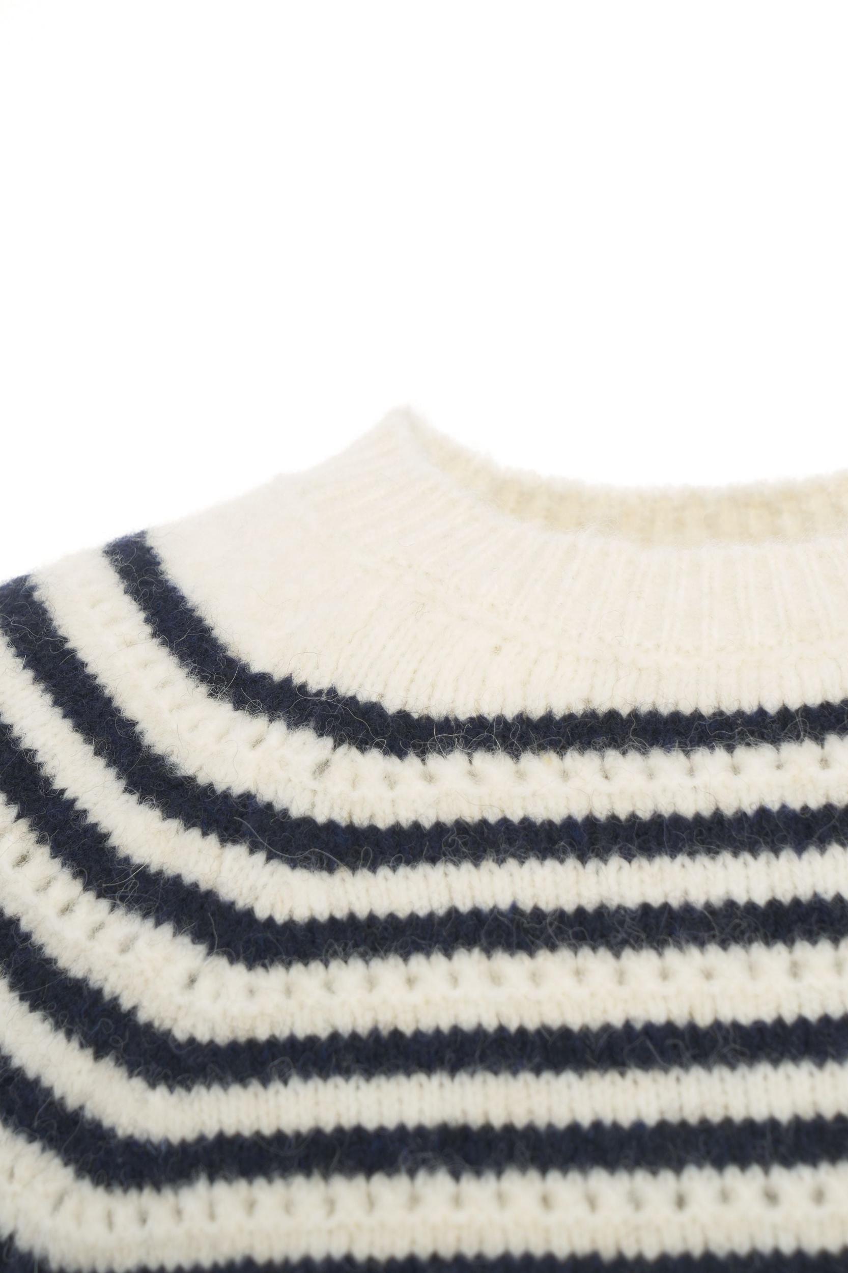 Striped knit sweater Product Image