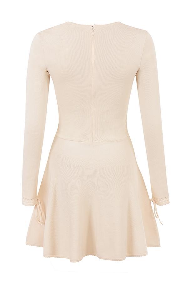 Caprice  cream dainty knit mini dress - sale Product Image