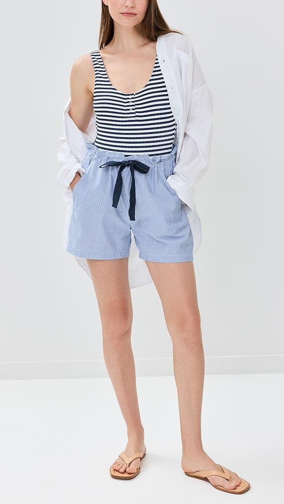 Stateside Pinstripe Paperbag Shorts | Shopbop Product Image