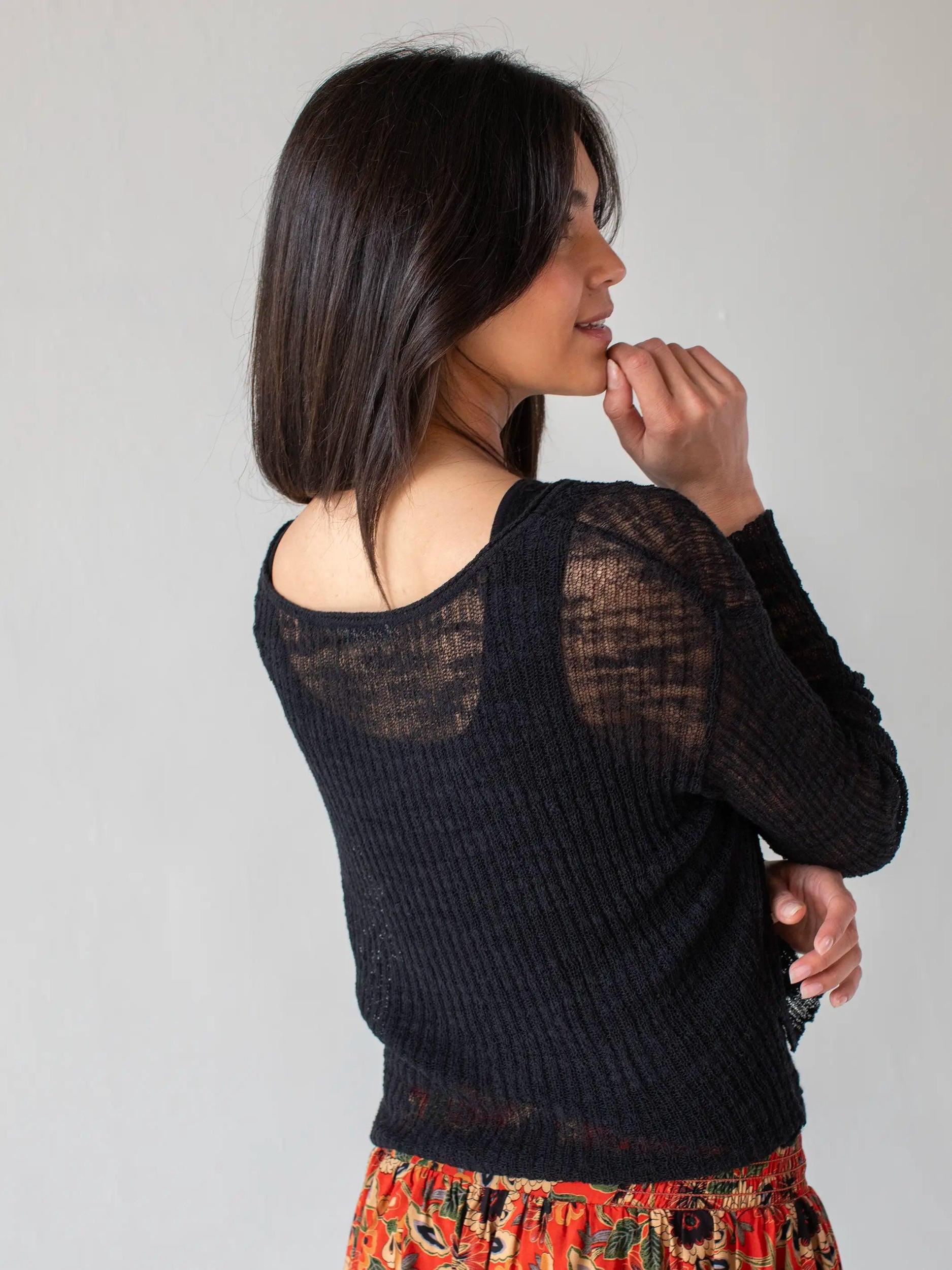 Patti Layering Sweater - Black Product Image