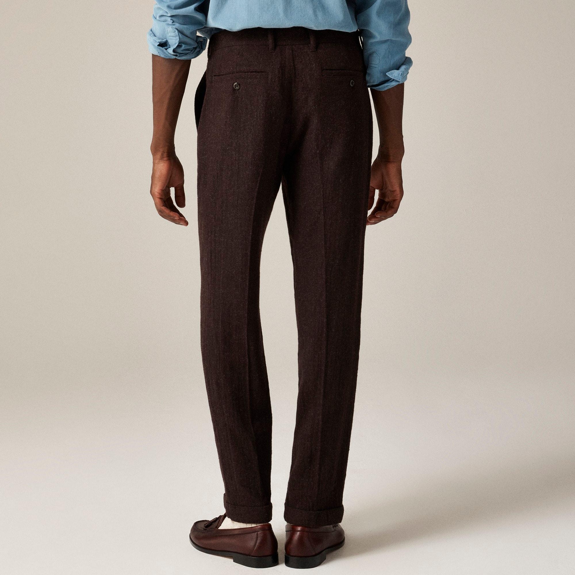 Classic creased trouser in Japanese wool blend Product Image