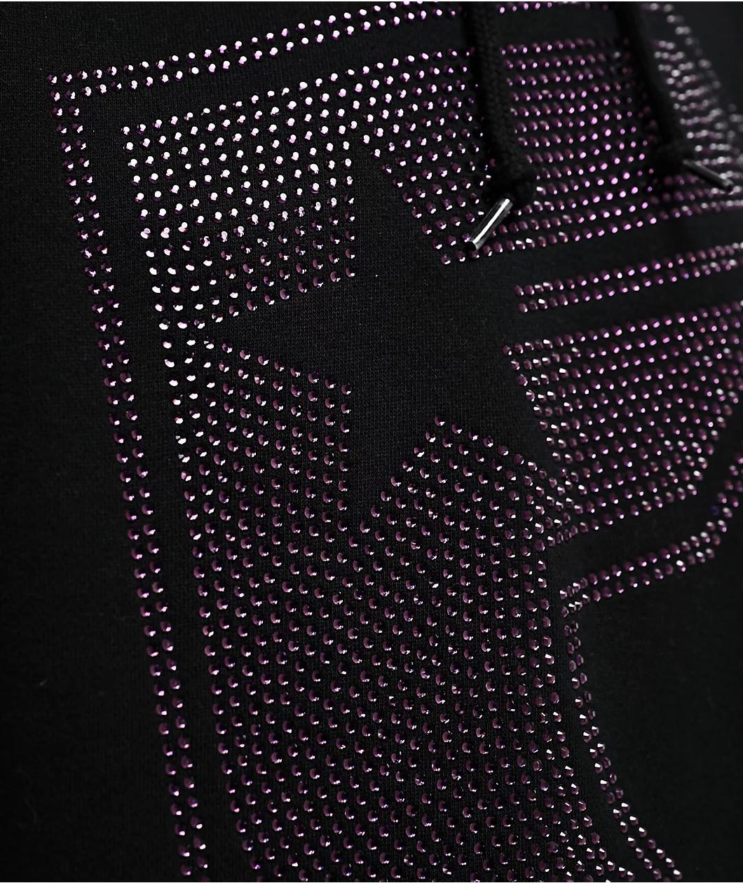 Famous Stars & Straps BOH Rhinestone Black Hoodie Product Image