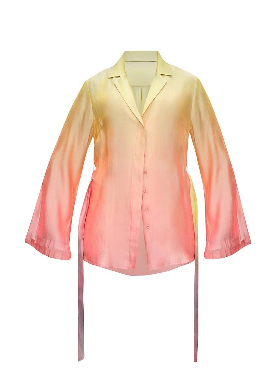 Womens Bata Ombr Chiffon Blouse Product Image