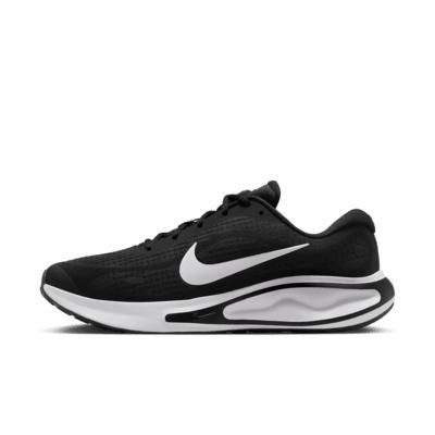 Nike Journey Run Men's Road Running Shoes, Size: 14, Black White Product Image