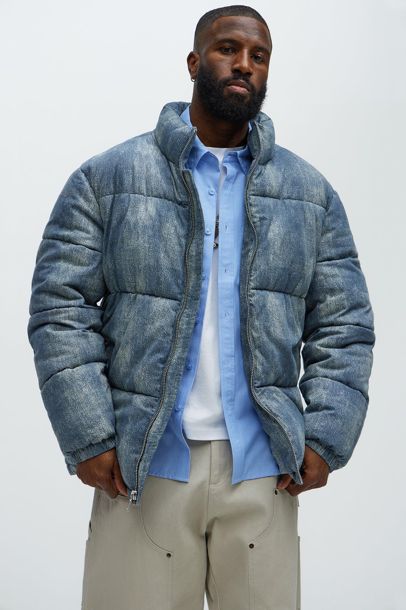 Inwood Printed Denim Puffer - Blue/combo Product Image