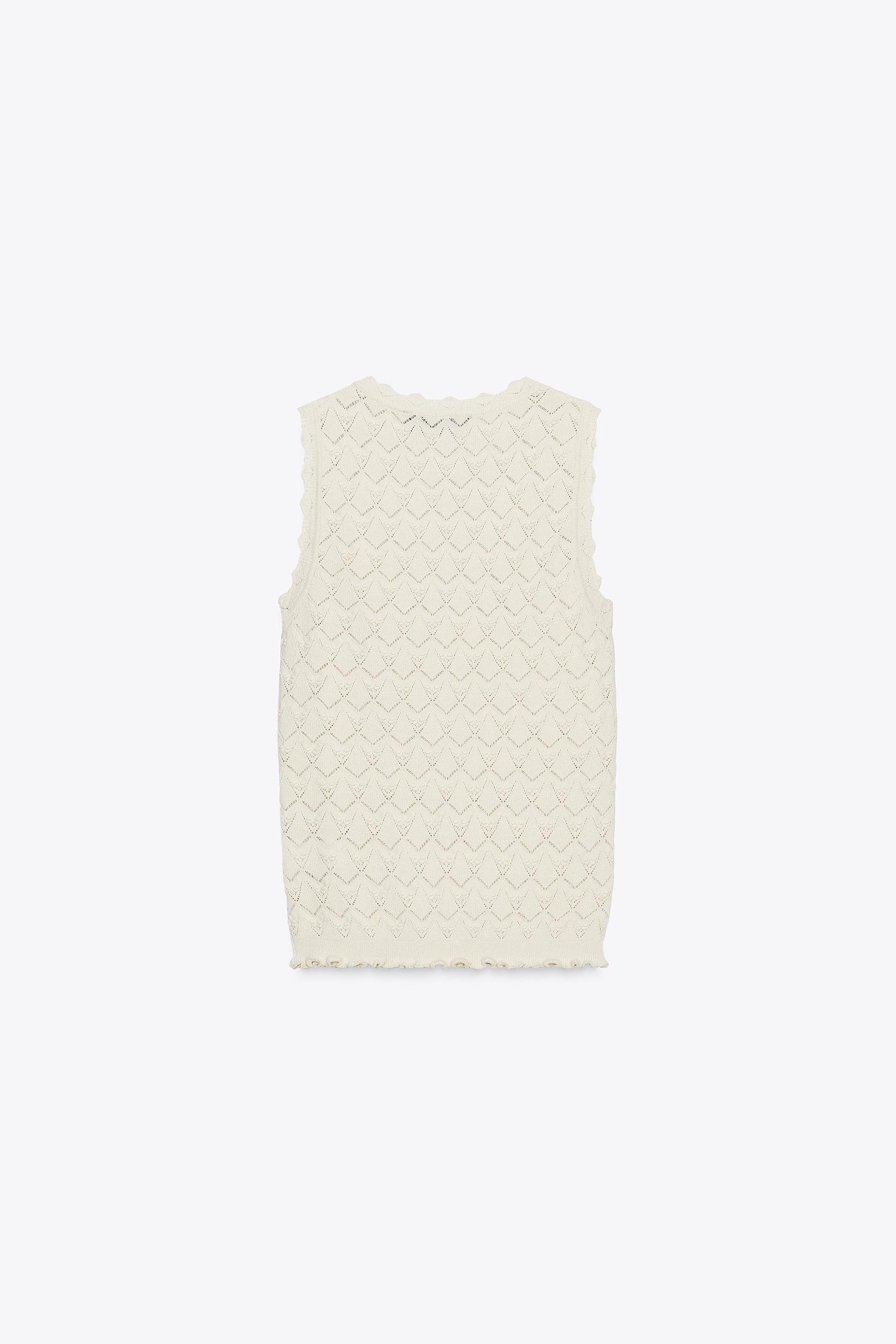 POINTELLE KNIT TOP Product Image