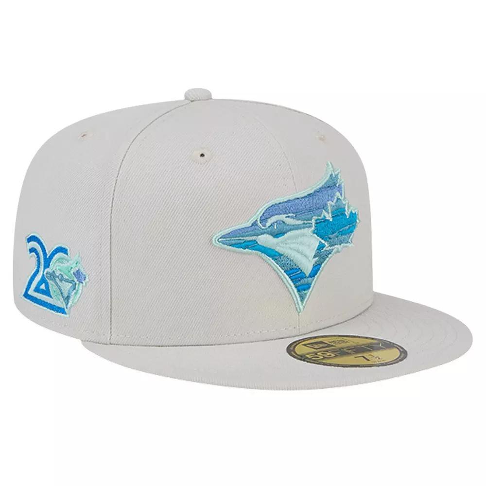 Men's New Era Khaki Toronto Blue Jays Stone Mist 59FIFTY Fitted Hat, Size: 7 7/8, Jay Beig K Product Image