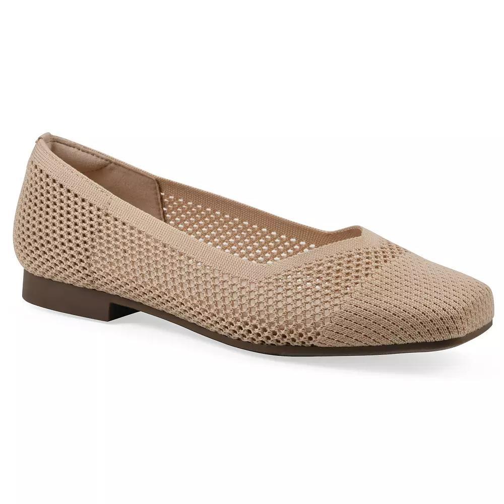 Cliffs by White Mountain Beslee Women's Ballet Flats, Size: 11 Wide, Natural Fabric Product Image