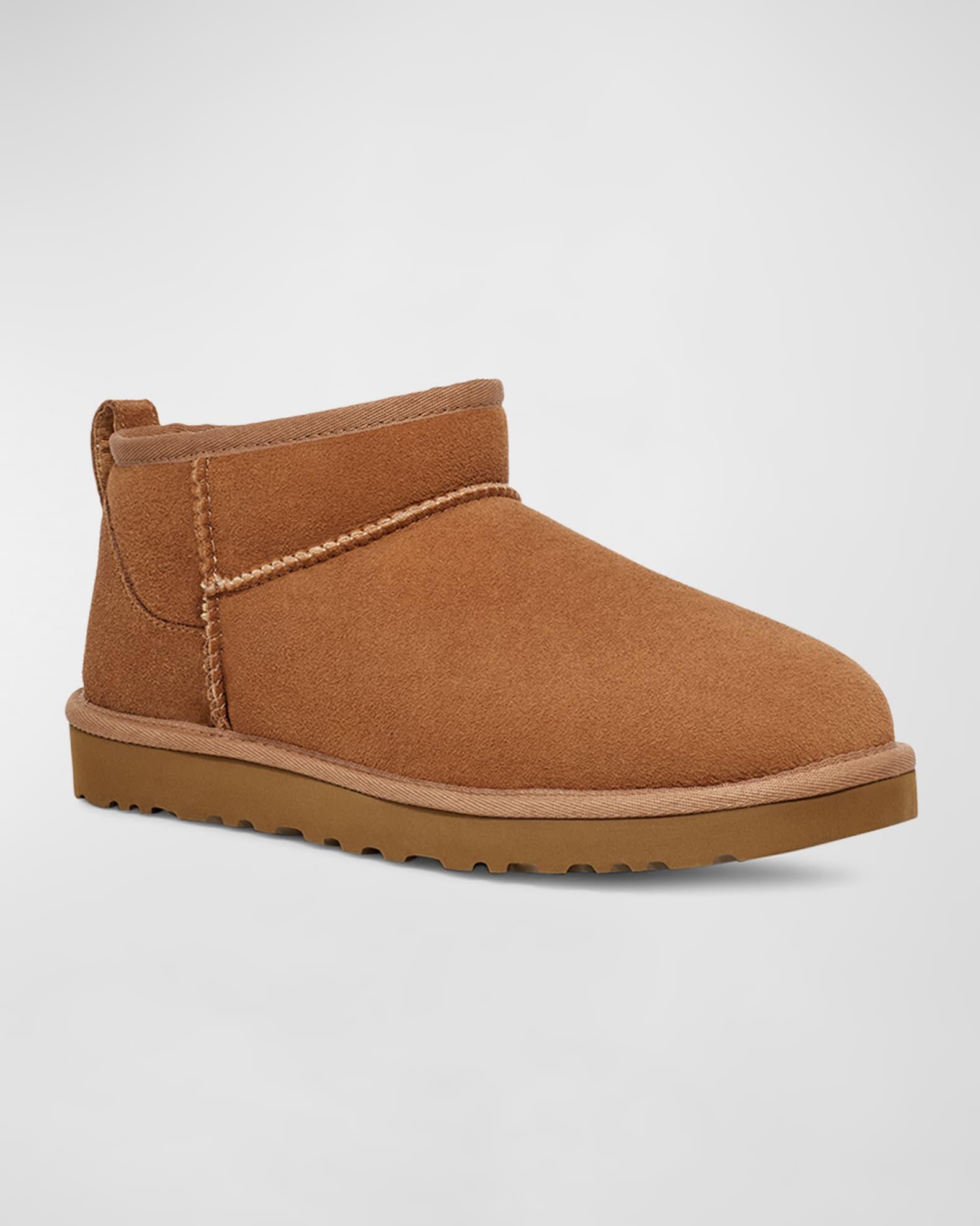 Men's Classic Ultra Mini Leather Ankle Boots Product Image