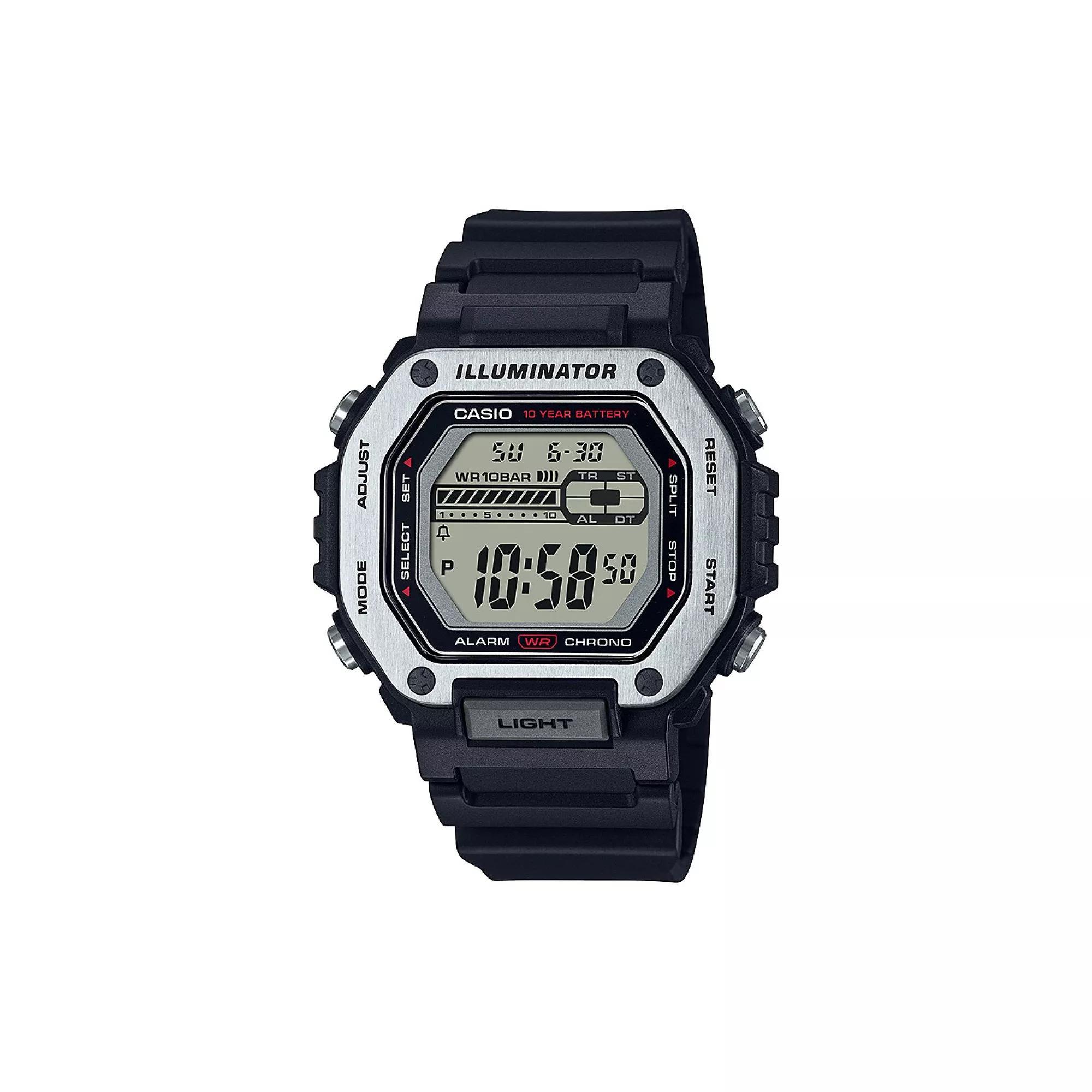 Casio Unisex Illuminator Digital Watch - MWD110H, Mens Black Product Image