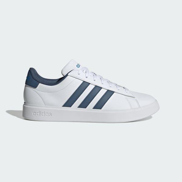 adidas Grand Court Shoes Cloud White 8 Mens Product Image