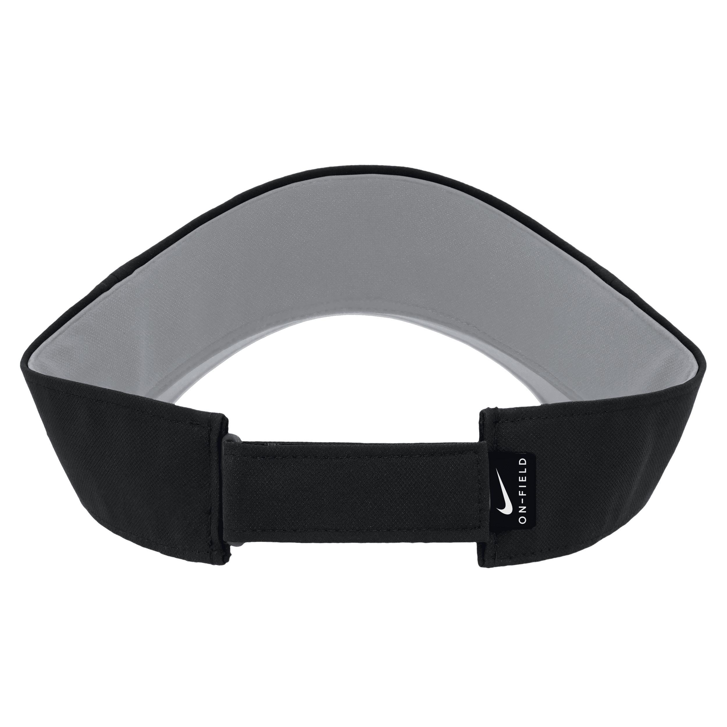 Men's Nike Black Miami Marlins Wordmark Performance Adjustable Visor Product Image