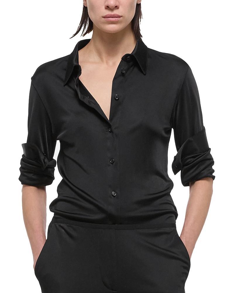 Fluid Button-Front Shirt Product Image
