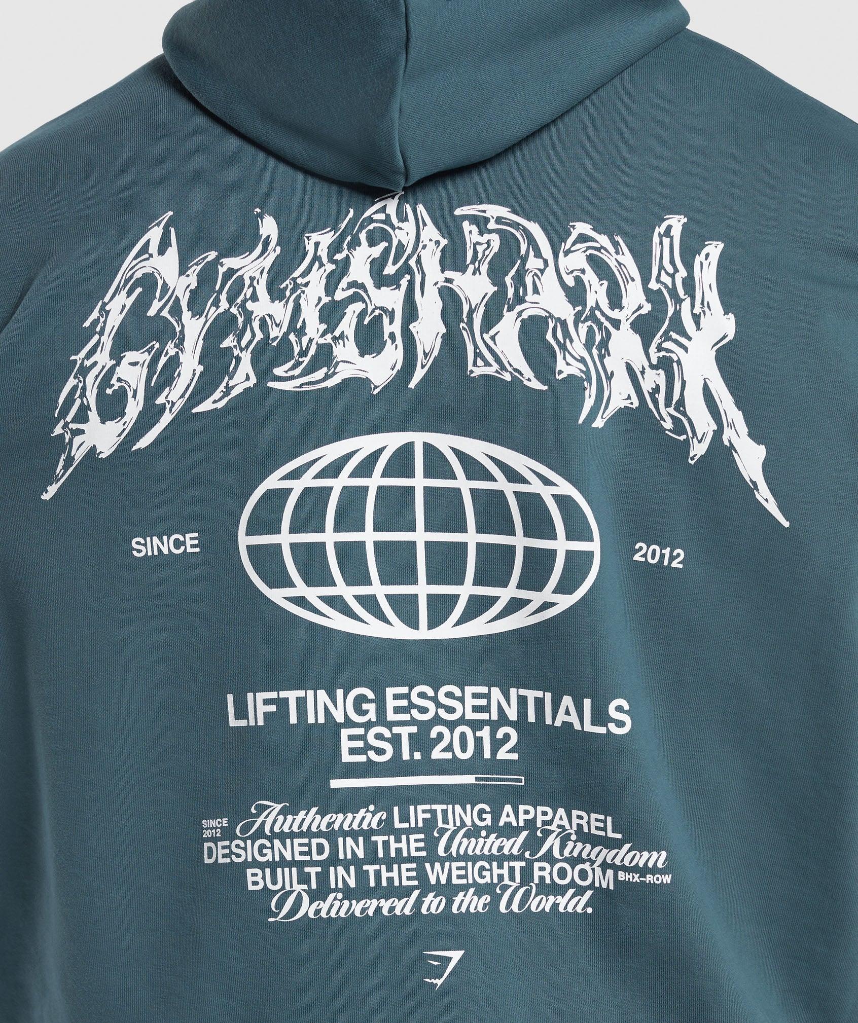 Metal Lifting Graphic Hoodie Product Image