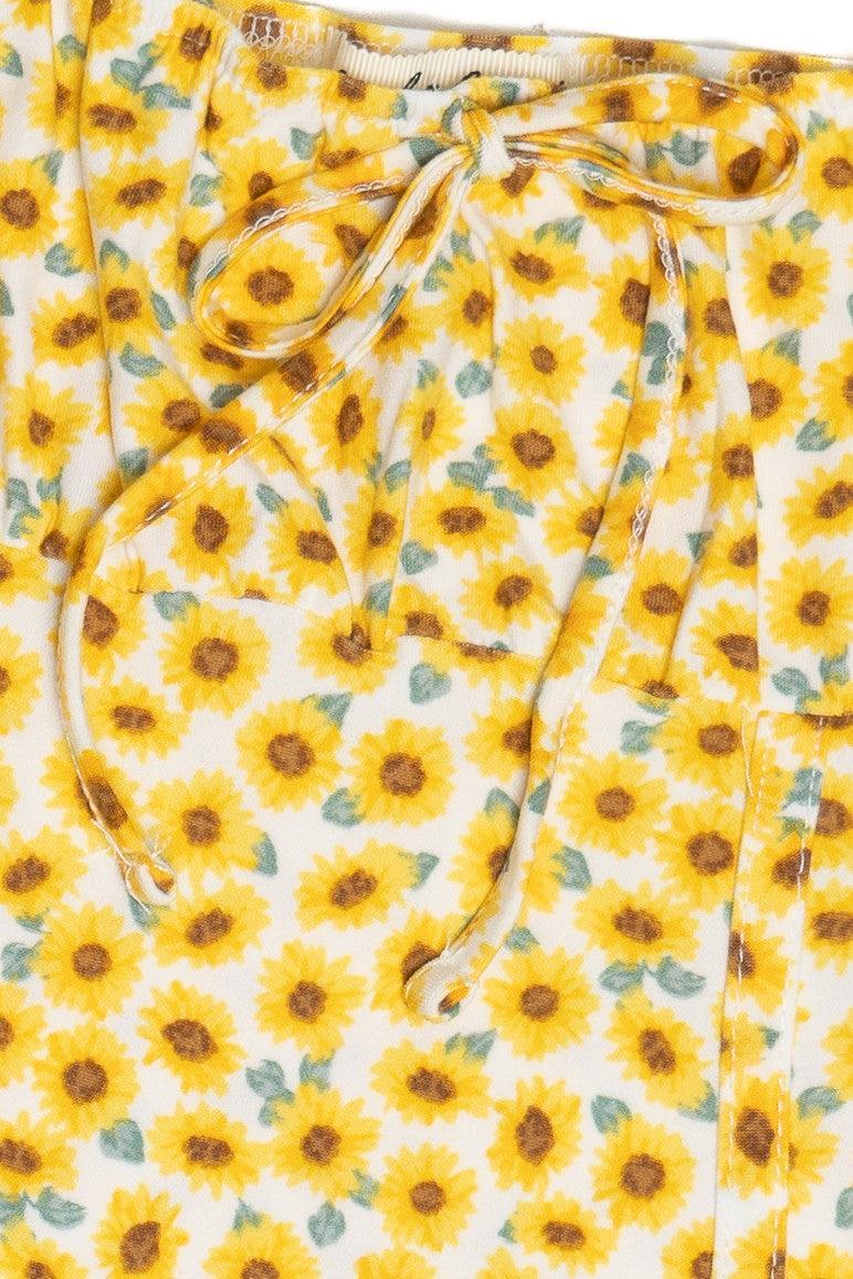Yellow Sunflower Mini Dress Product Image