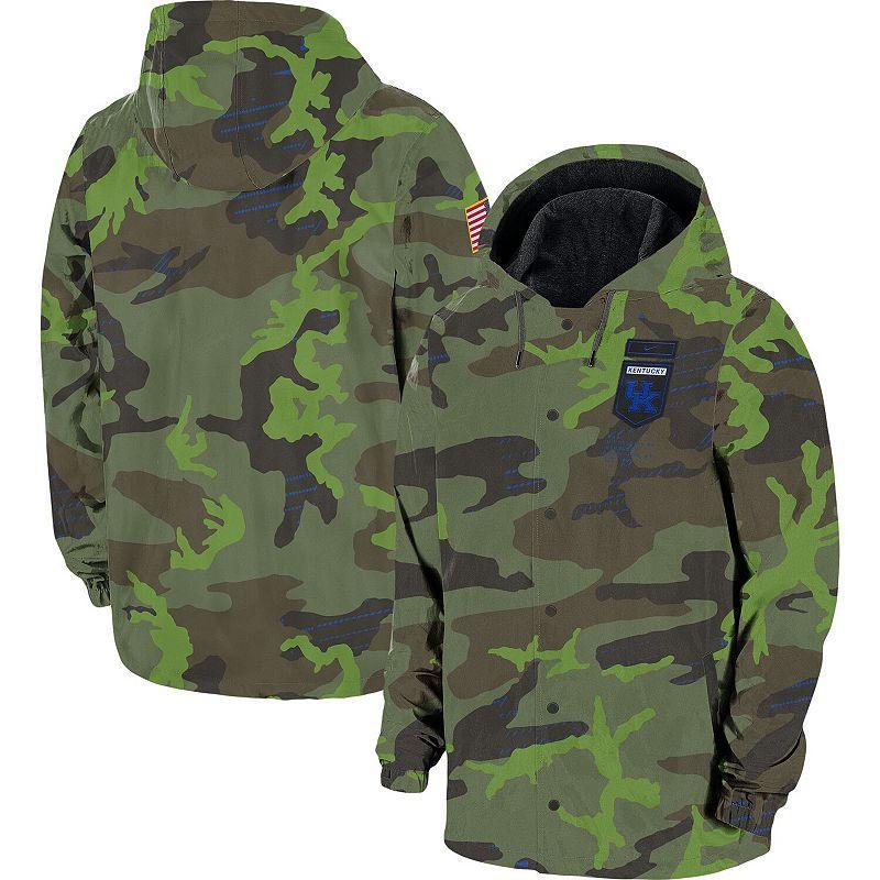 Men's Nike Camo Alabama Crimson Tide Hoodie Full-Snap Jacket, Size: 2XL, Green Product Image