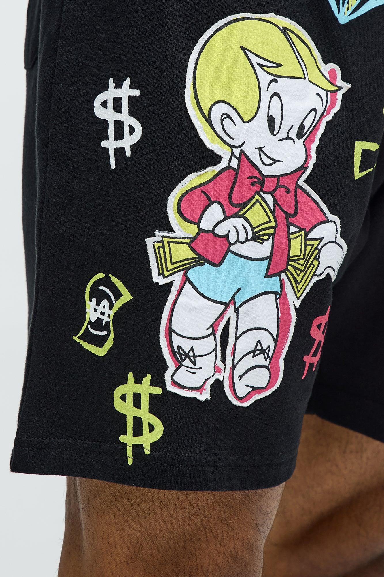 Richie Rich $ign Sweatshorts - Black Product Image