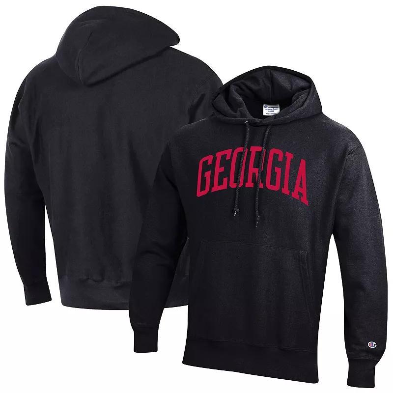 Men's Champion Black Alabama Crimson Tide Team Arch Reverse Weave Pullover Hoodie, Size: Small Product Image