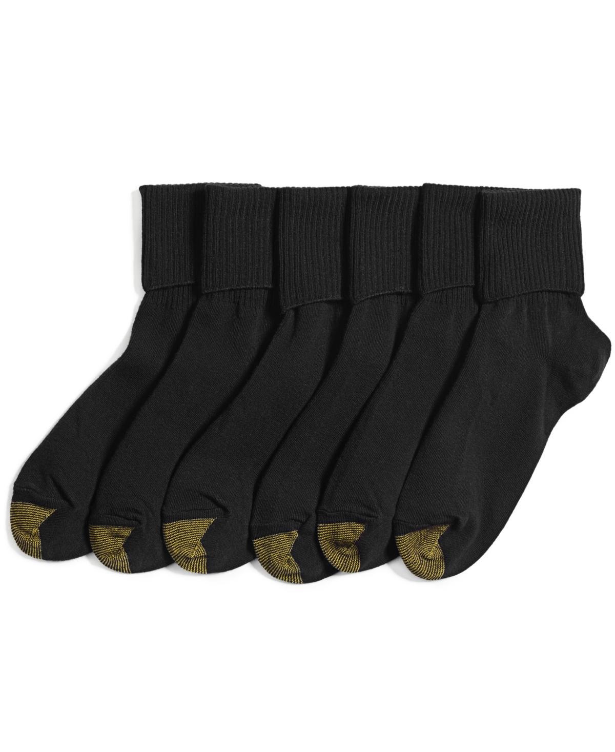 Women's GOLDTOE® 6-pack Turn-Cuff Socks, Size: 9-11, Green Product Image