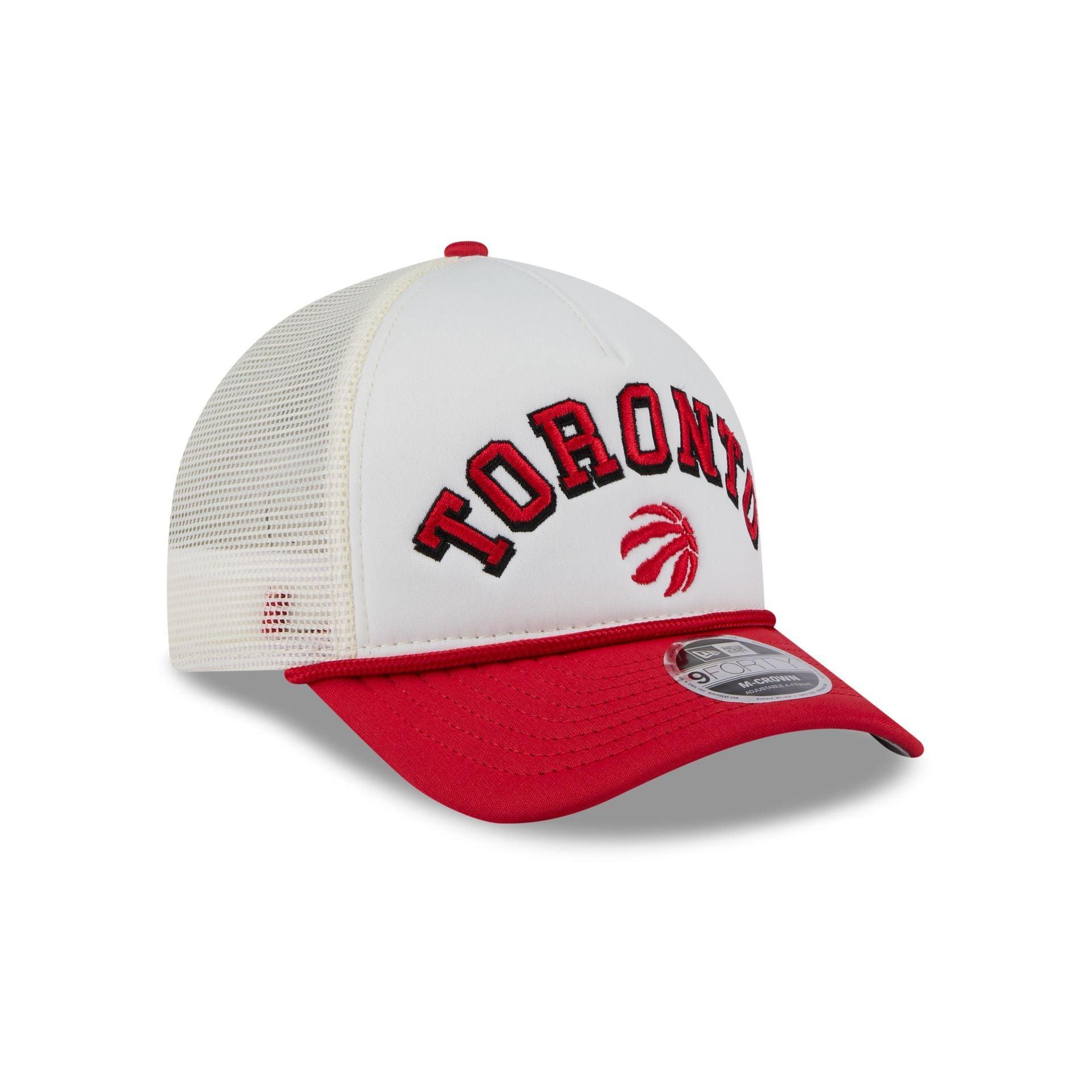 Toronto Raptors Chrome Arch 9FORTY M-Crown A-Frame Trucker Hat Male Product Image