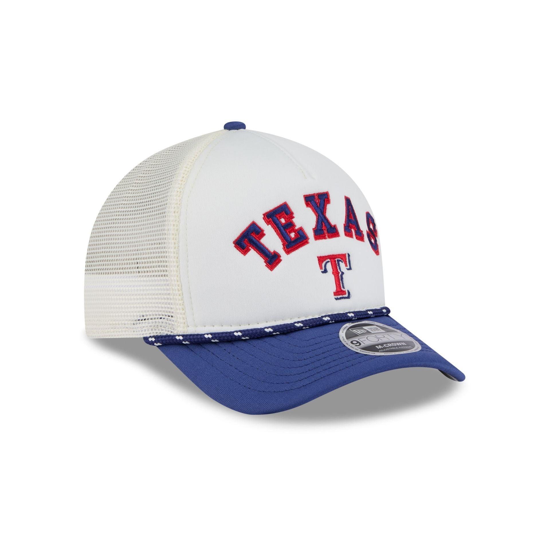 Texas Rangers Chrome Arch 9FORTY M-Crown A-Frame Trucker Hat Male Product Image