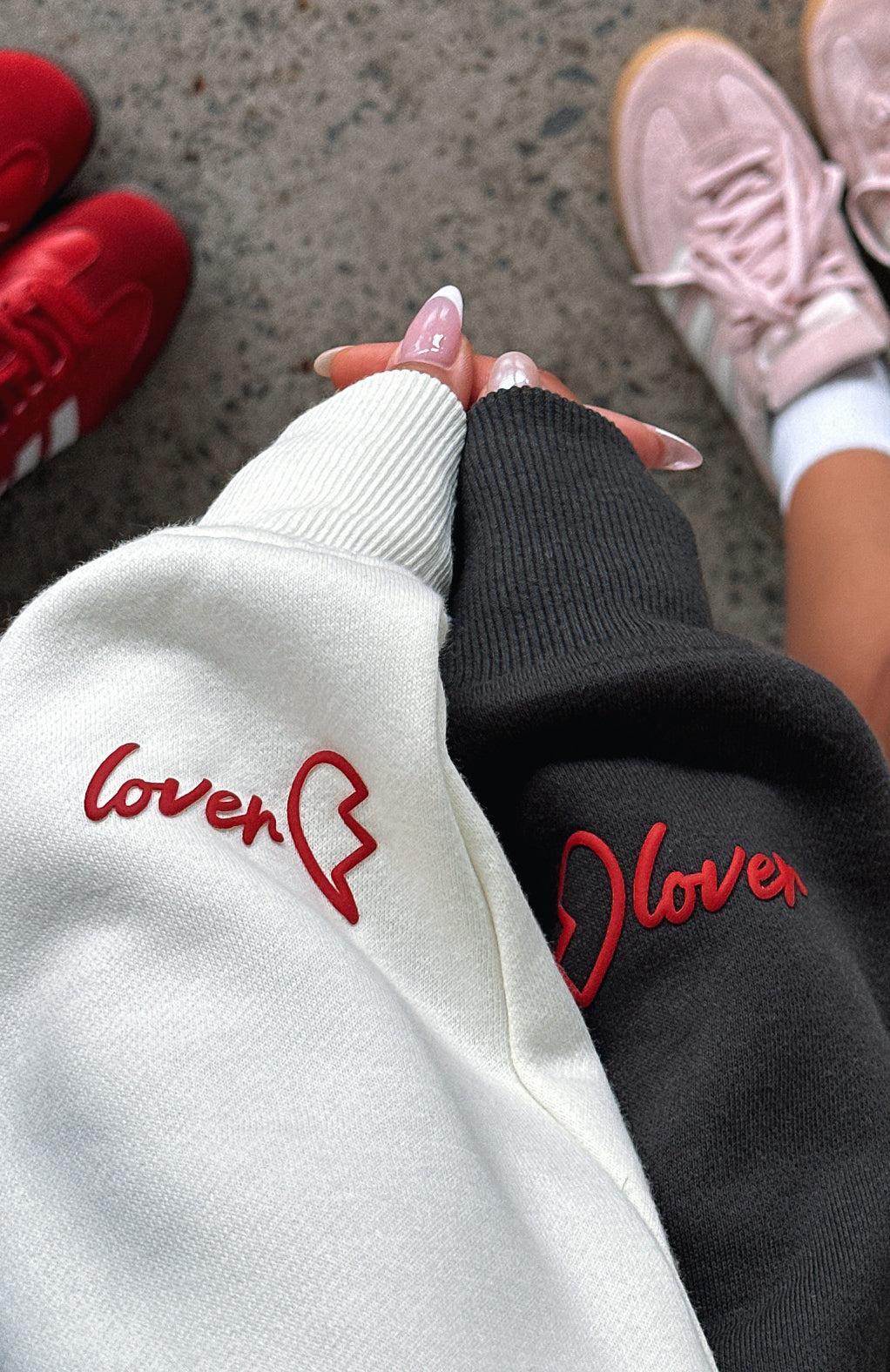 Be My Lover Oversized Hoodie Cream Product Image