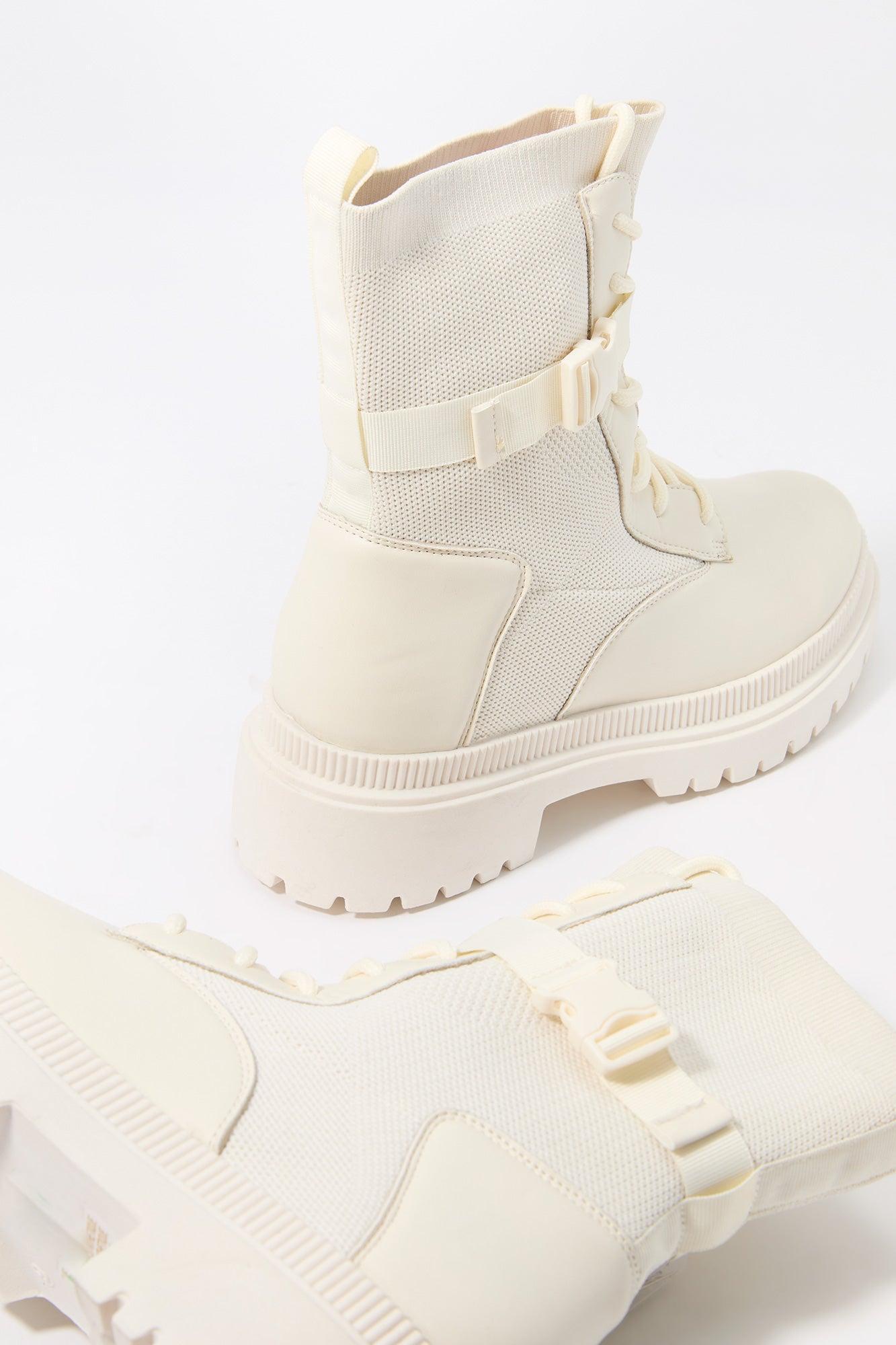 Lace Up Buckled Boot Female Product Image