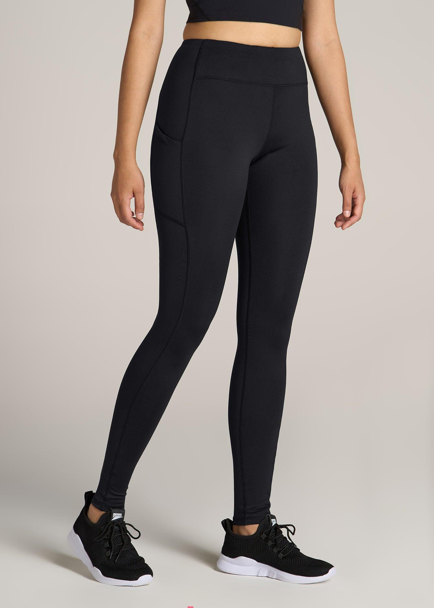 Women's Active Tall Leggings with Pockets in Black Product Image