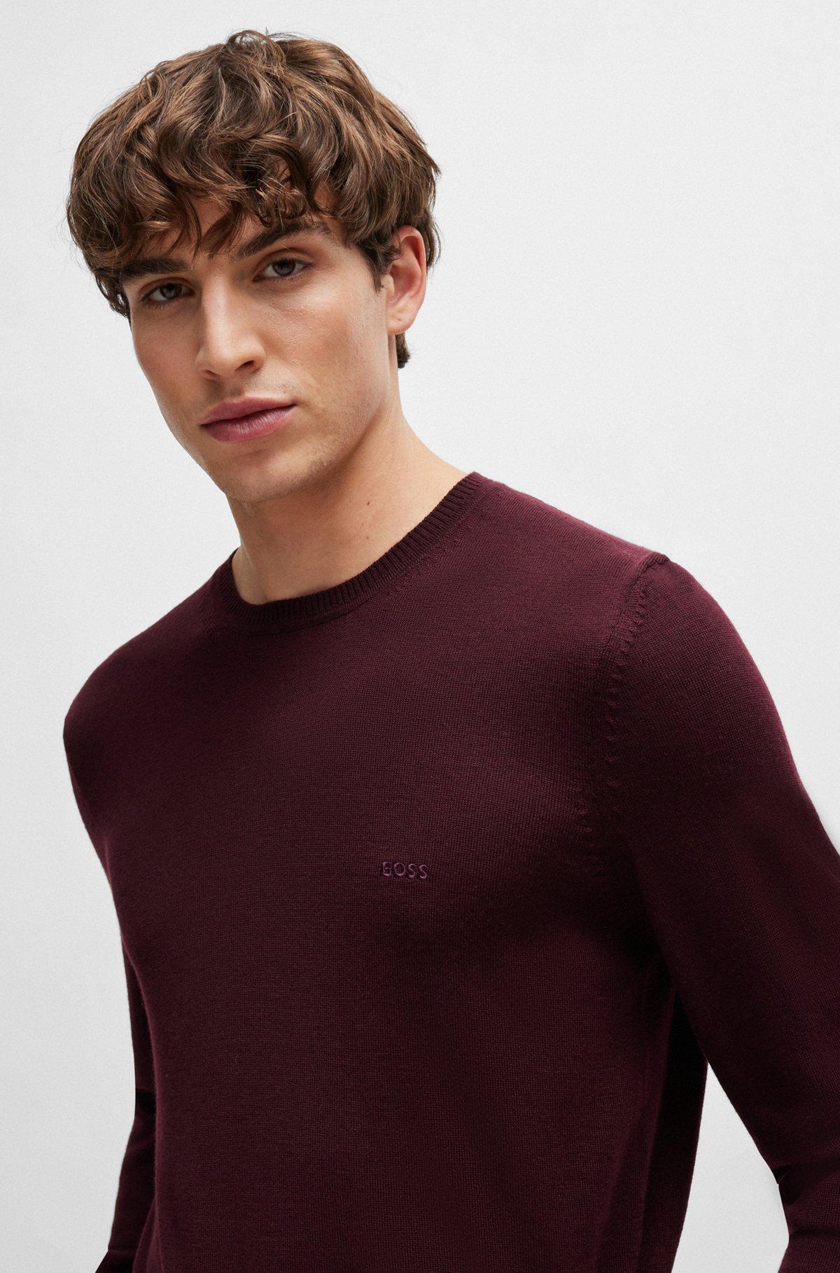 Regular-fit sweater in extra-fine merino Product Image