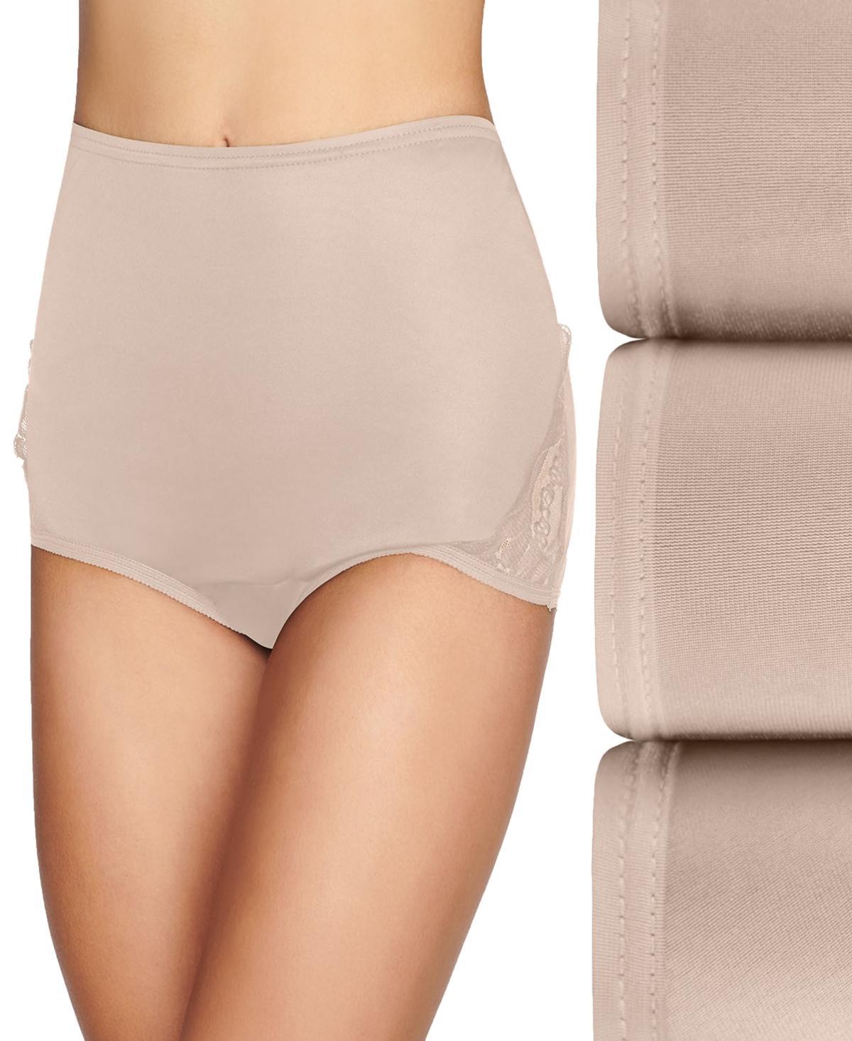 Women's Vanity Fair Lingerie® Perfectly Yours 3-Pack Noveau Brief Panty Set 13011, Size: 5, Ghost Blue Asst Product Image