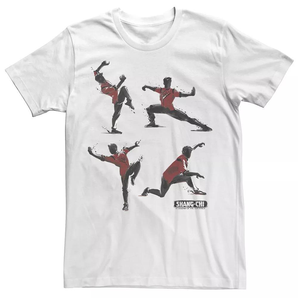 Big & Tall Marvel Shang-Chi Karate Poses Tee, Men's, Size: XL Tall, White Product Image