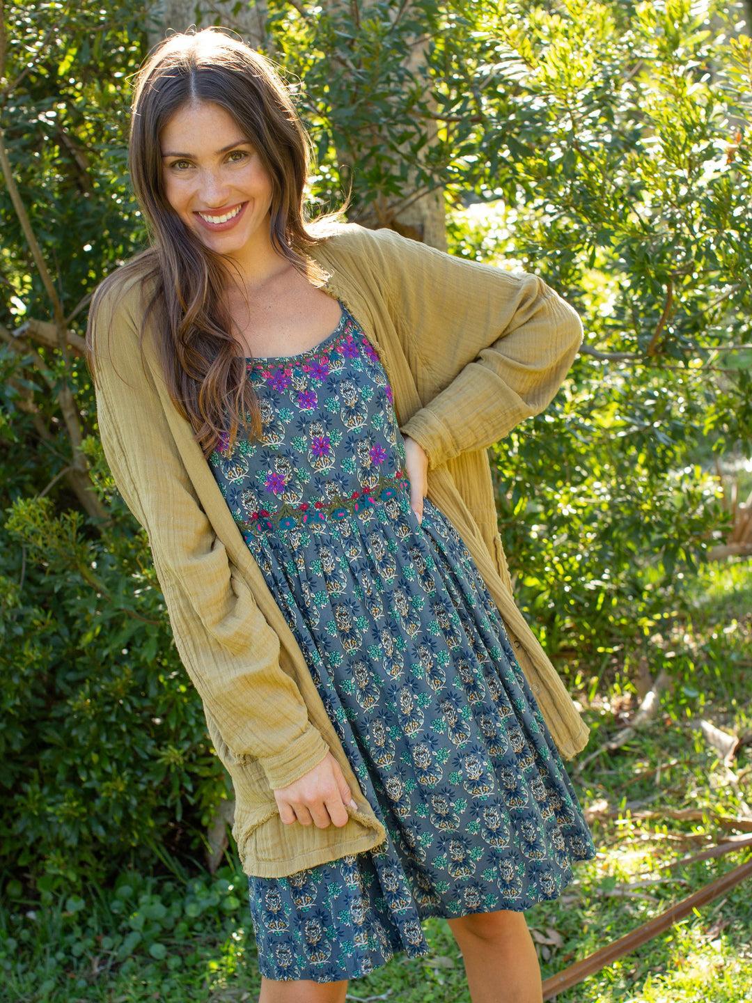 Sara Embroidered Mini Dress Product Image