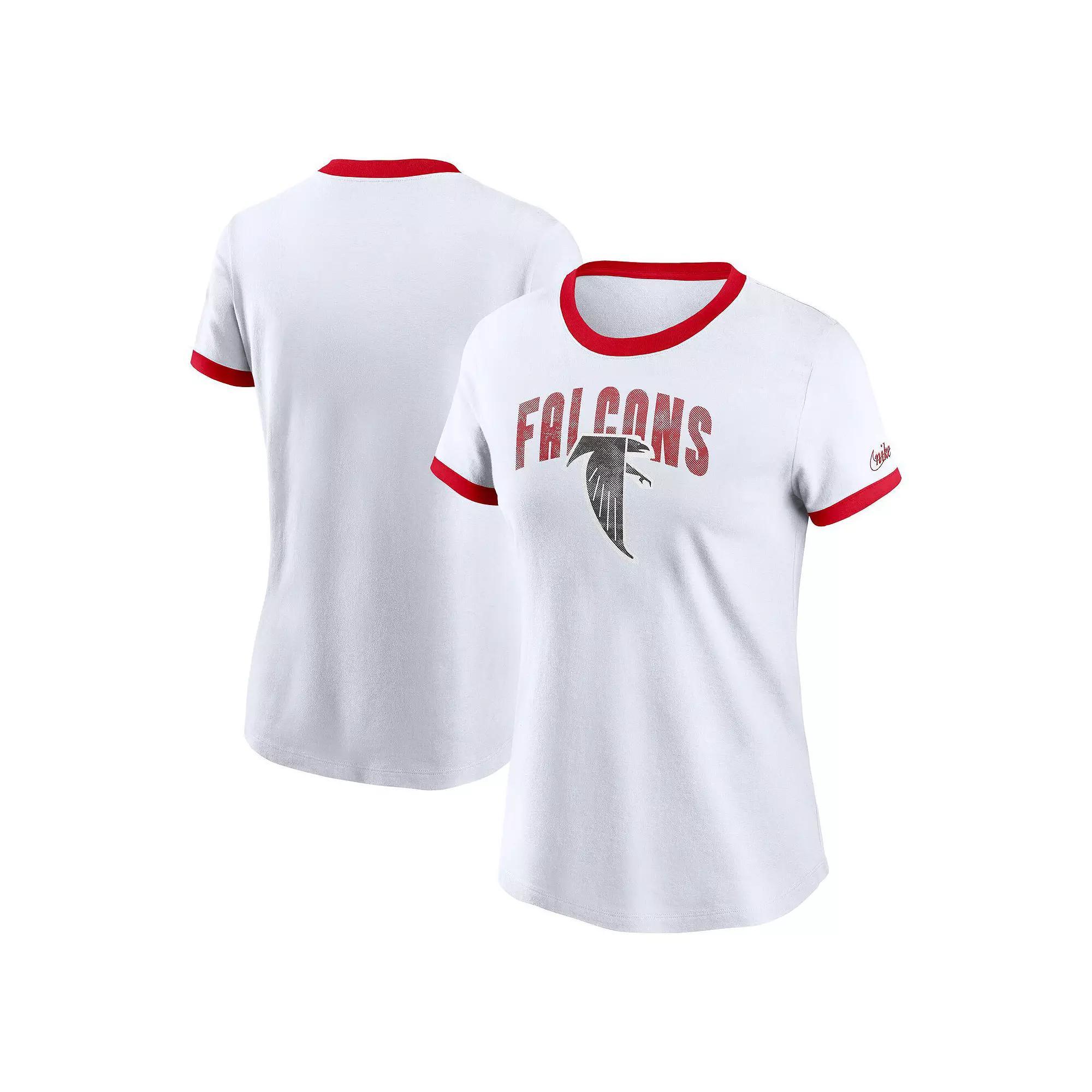 Womens Nike Atlanta Falcons Rewind Ringer Tri-Blend T-Shirt Product Image