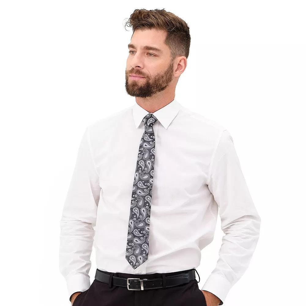 Mens Nick Graham Modern-Fit Stretch Dress Shirt & Tie Set Product Image