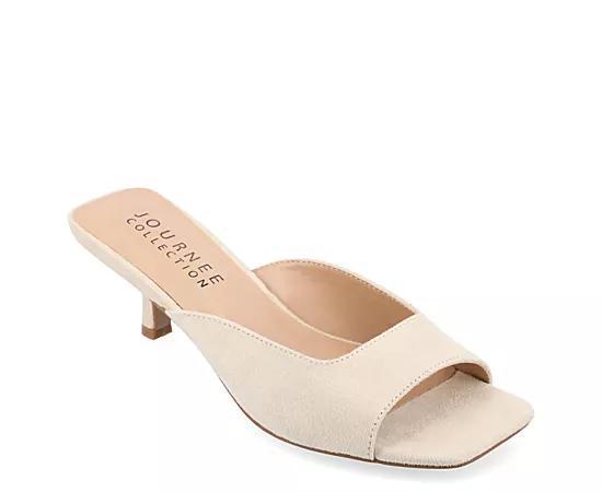 Journee Larna Womens Kitten Sandals Green Product Image