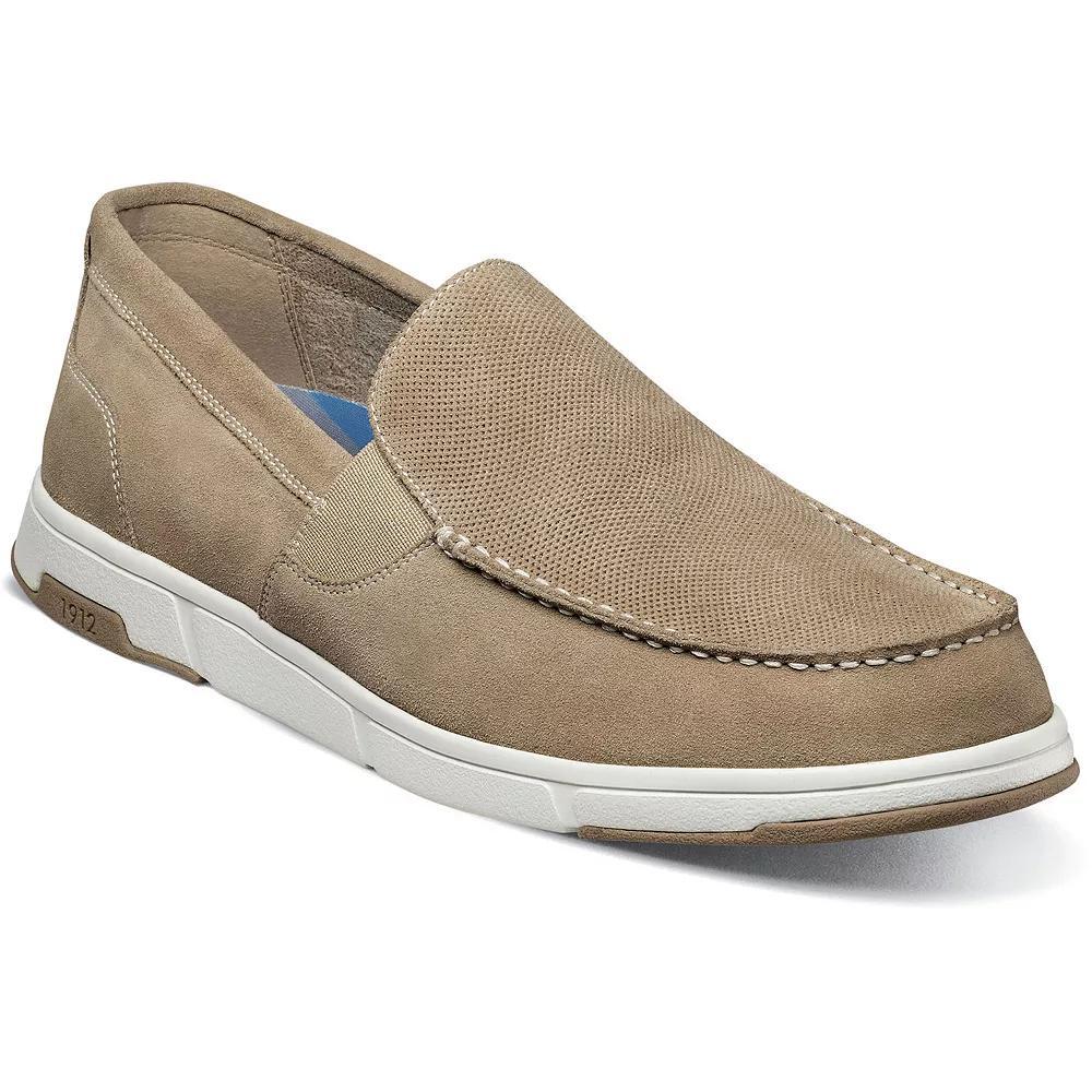 Nunn Bush® Luca Men's Suede Moc Toe Venetian Slip-On Shoes, Size: 8.5, Grey Product Image