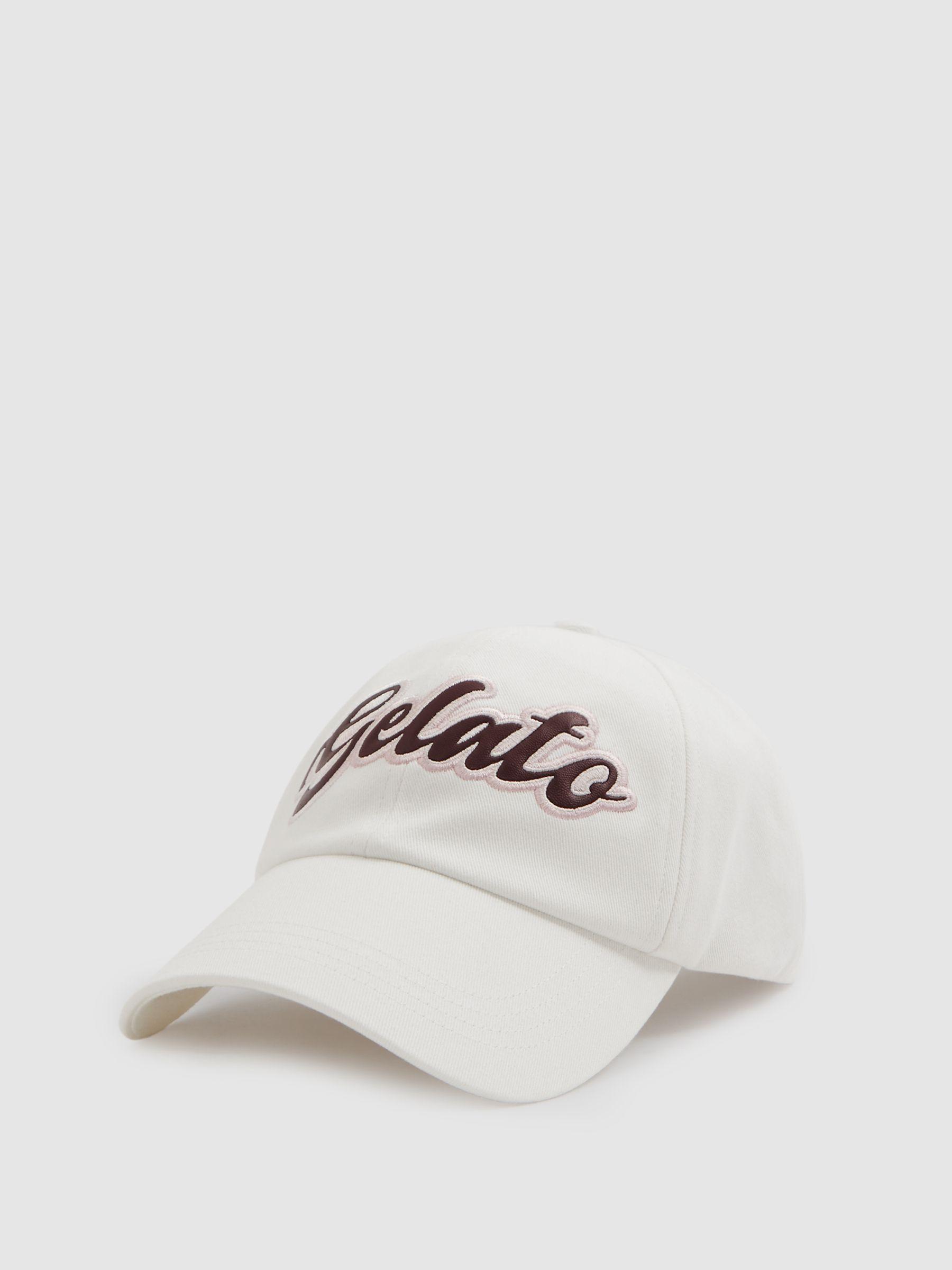 Bacio White Ché Embroidered Motif Baseball Cap Product Image