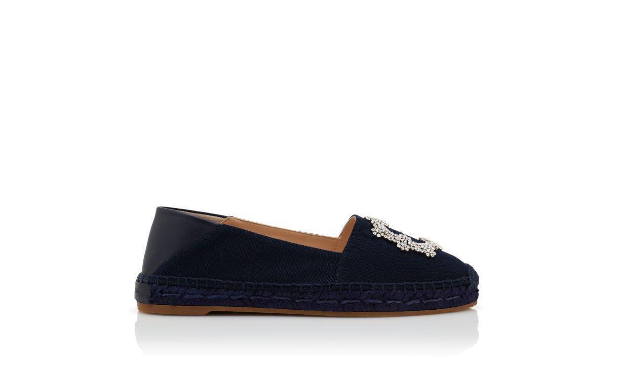 HANGRILLA Navy Blue Cotton Espadrilles  Product Image