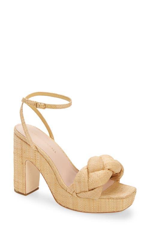 Womens Fae Braided Raffia Platform Sandals Product Image