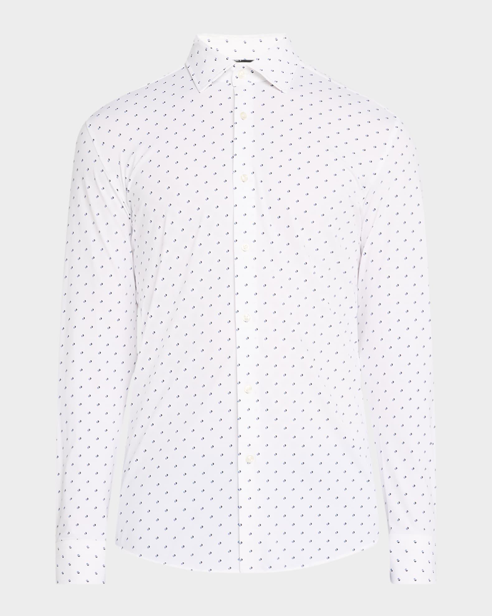 Men's Hank Stretch Micro-Pattern Dress Shirt Product Image