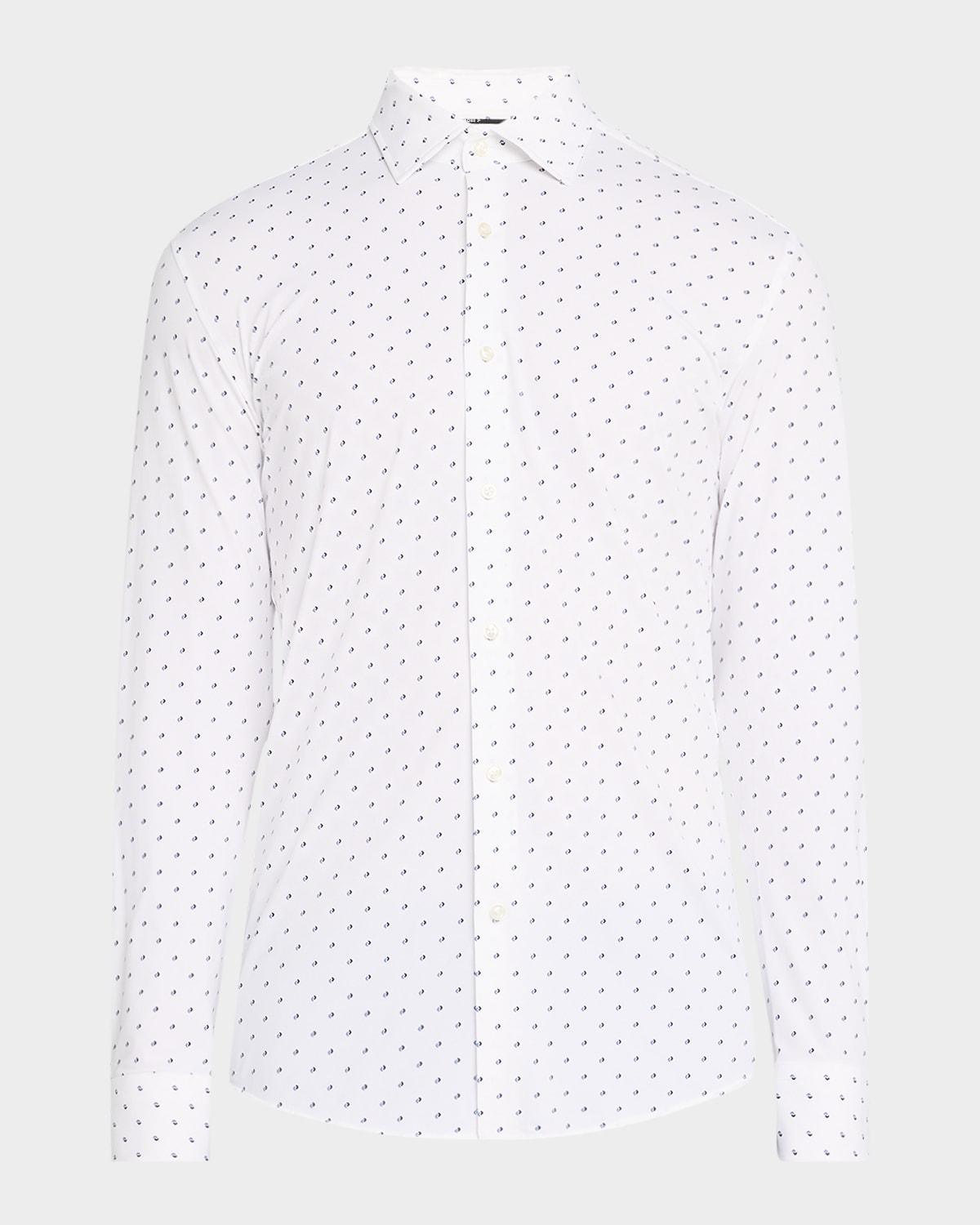 Mens Hank Stretch Micro-Pattern Dress Shirt Product Image