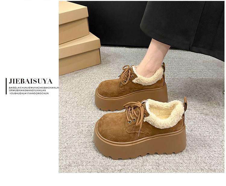 Fleece-Lined Platform Snow Oxfords Product Image