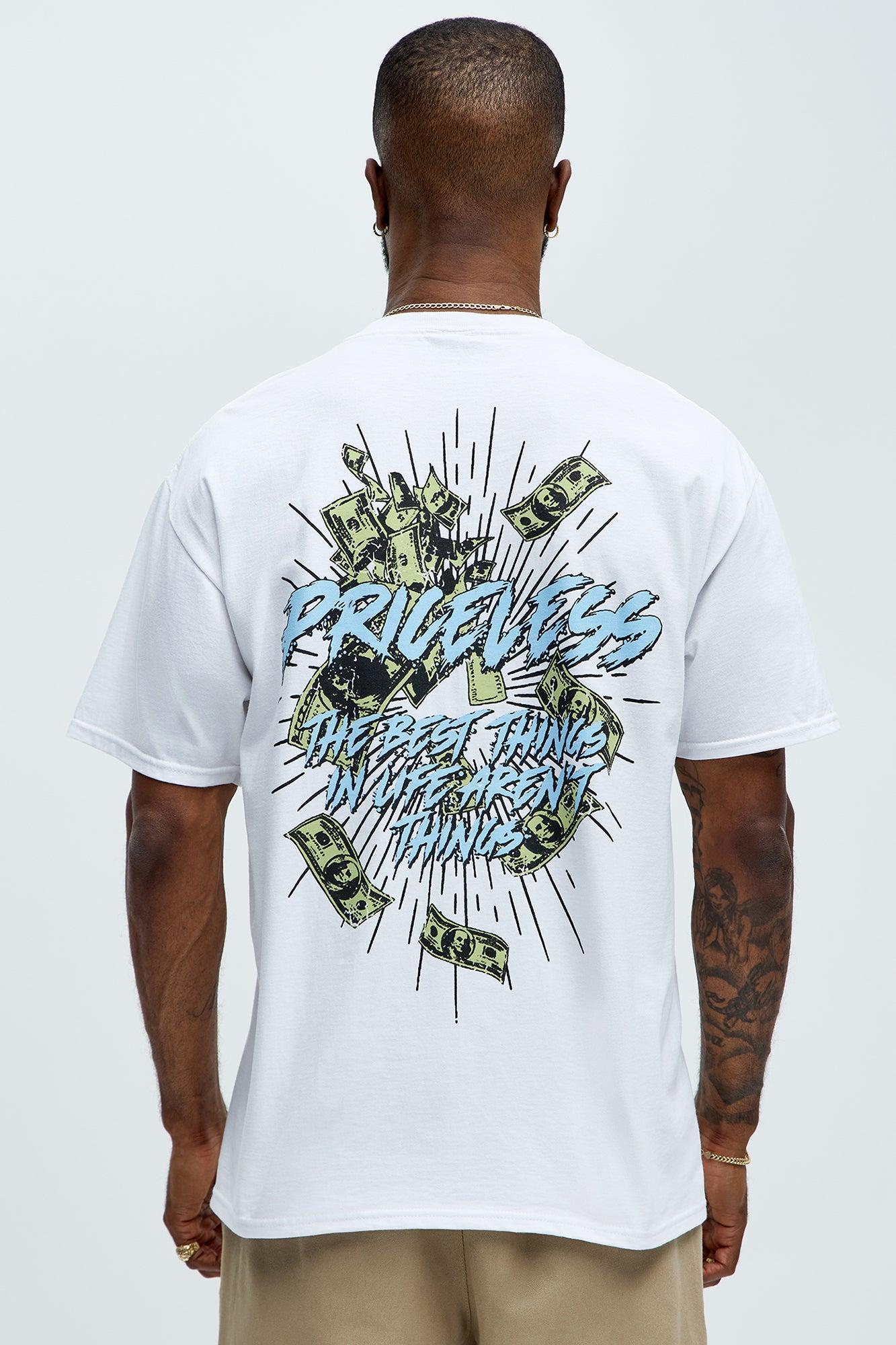 Life Is Priceless Short Sleeve Tee - White Product Image