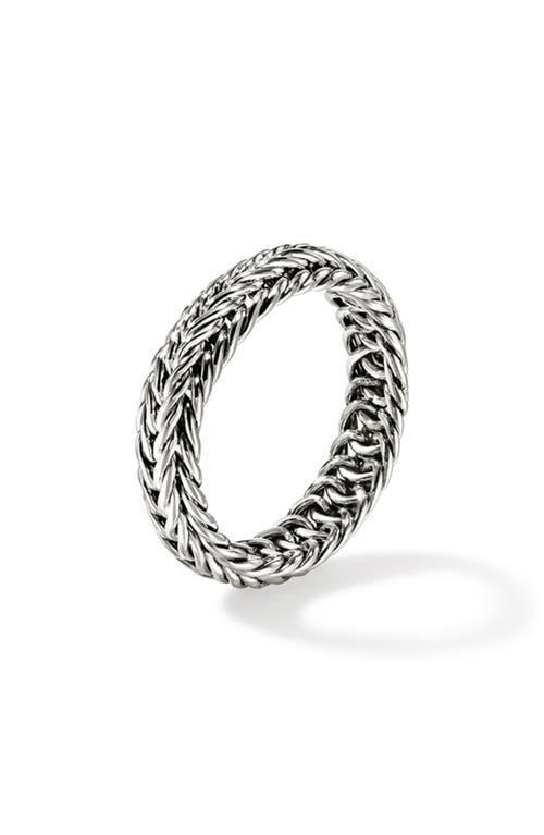 JOHN HARDY Kami 14k Gold 6mm Band Ring In Silver Product Image