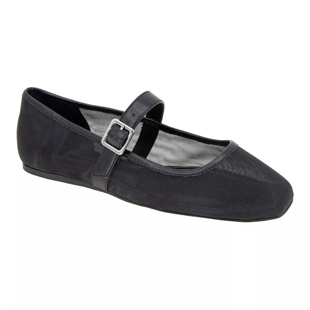 BCBGeneration Harpin Women's Mary Jane Flats, Size: 6, Black Mesh Product Image