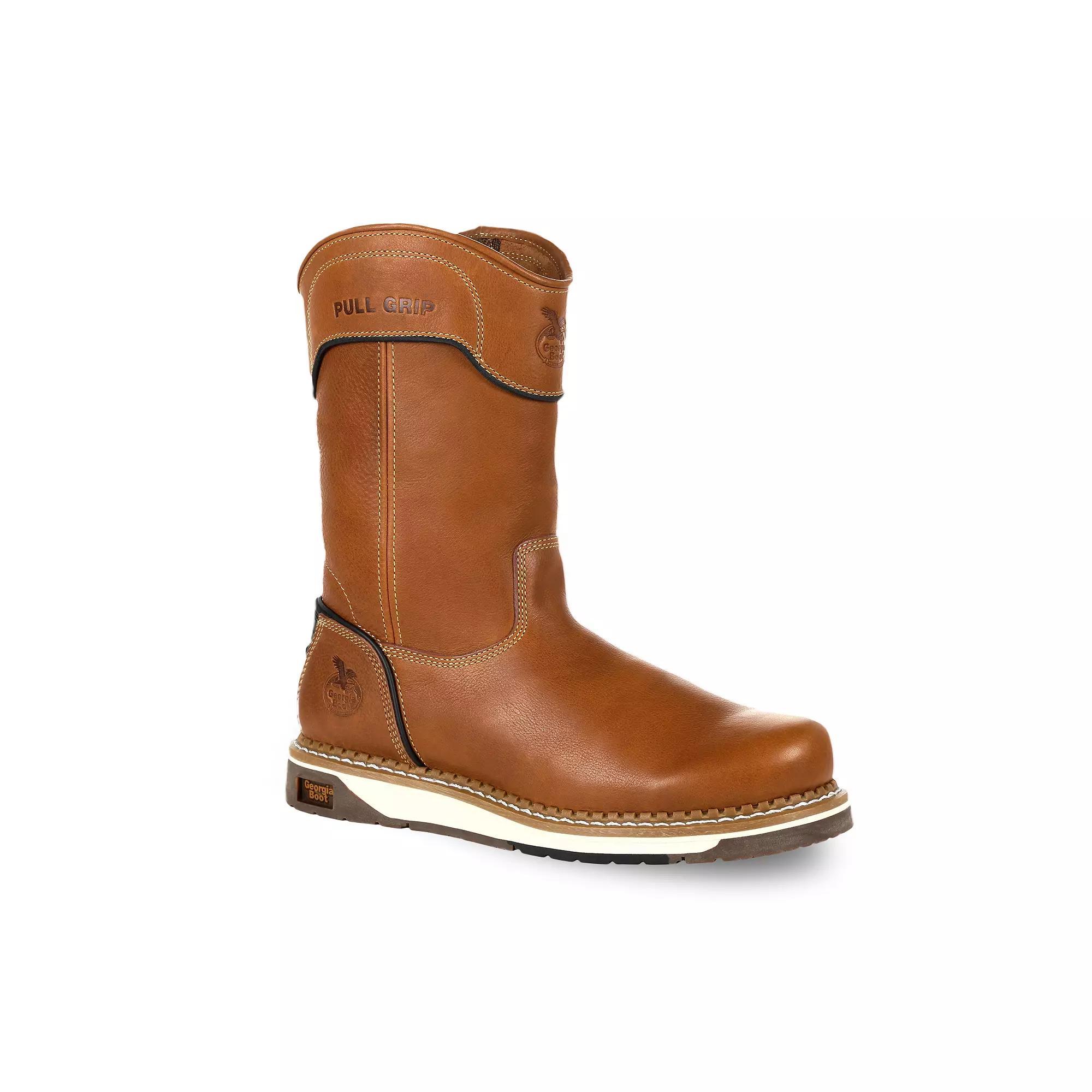 Georgia Boots AMP LT Men's Wedge Work Boots, Size: 10, Brown Product Image