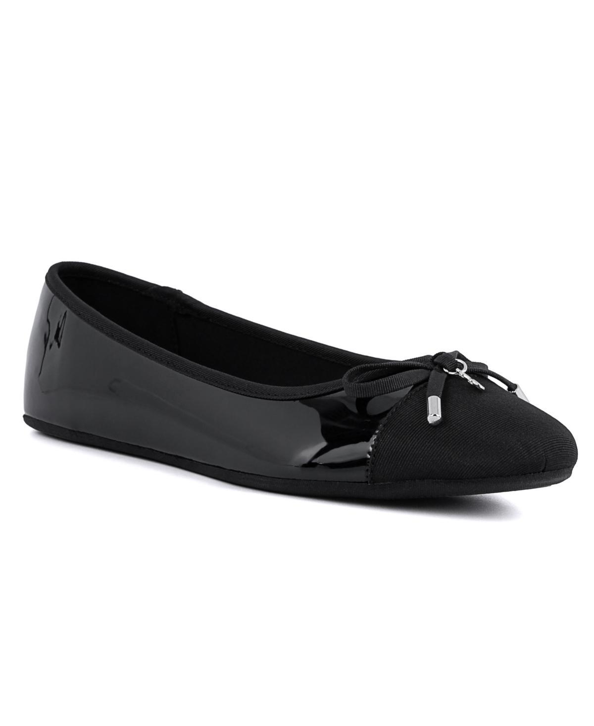 sugar Florah Women's Ballet Casual Flats, Size: 7.5, Black Patent Product Image