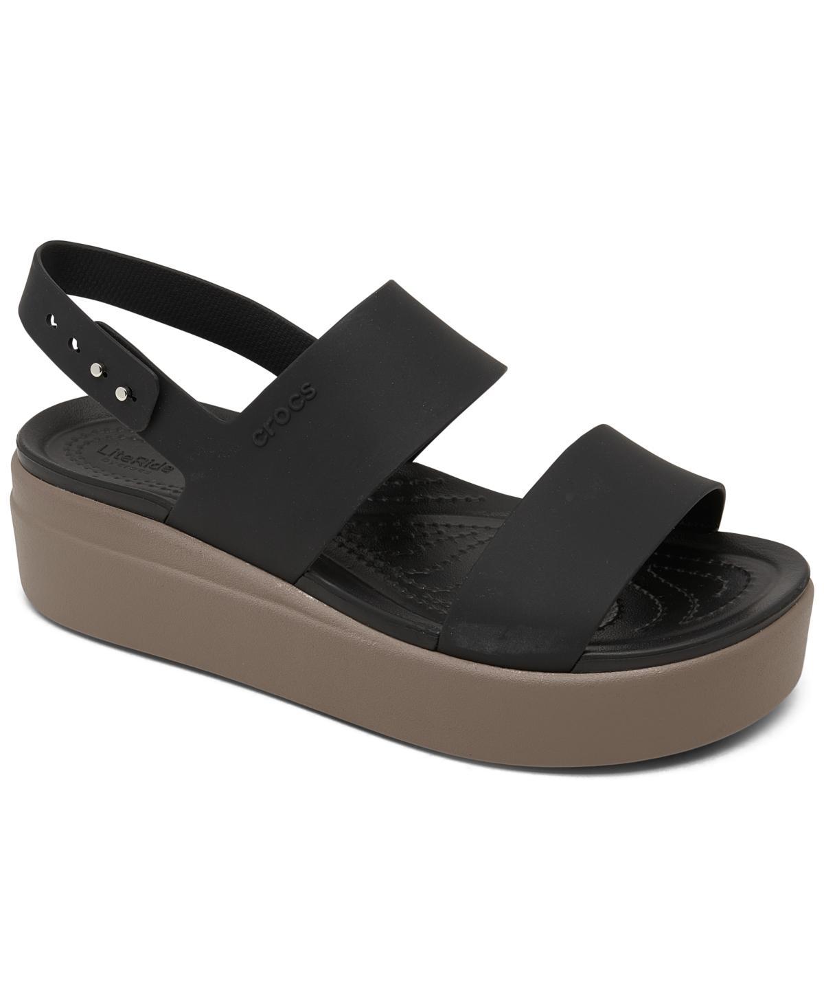 Crocs Womens Brooklyn Low Wedge Platform Sandals Product Image